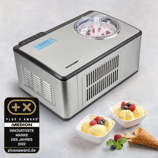 Zelfkoelende IJsmachine met Compressor - 2 Liter Capaciteit voor IJs, Sorbet en Bevroren Yoghurt — afbeelding 2
