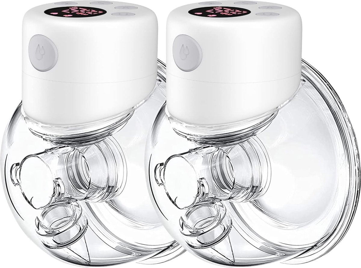 Draagbare Handsfree Borstkolf met 2 Modi en 9 Niveaus - 24 mm Flens - Perfect voor Moeders