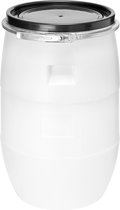 Garronda Regenton 60L kunststof vat levensmiddelcontainer van HDPE voor huis en tuin - GD-0078 Wit