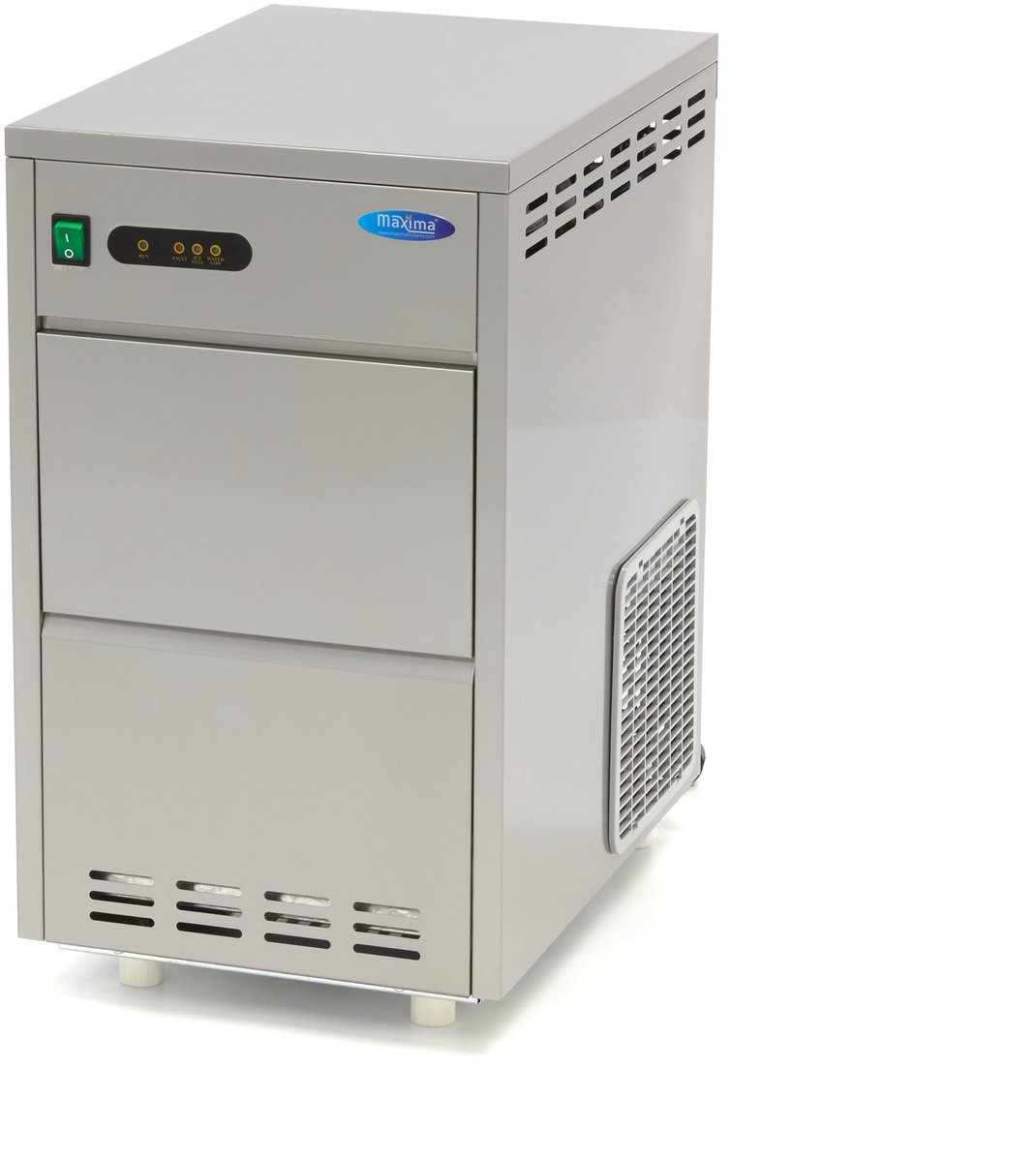 Maxima Schilferijsmachine 30 Kg/24 u Crushed ice Watergekoeld IJsblokjesmachine