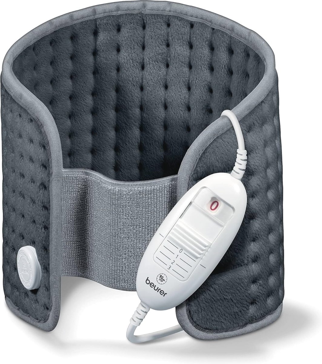 Warmtekussen voor Buik en Rug met Automatische Uitschakeling en Klittenbandsluiting - Grijs