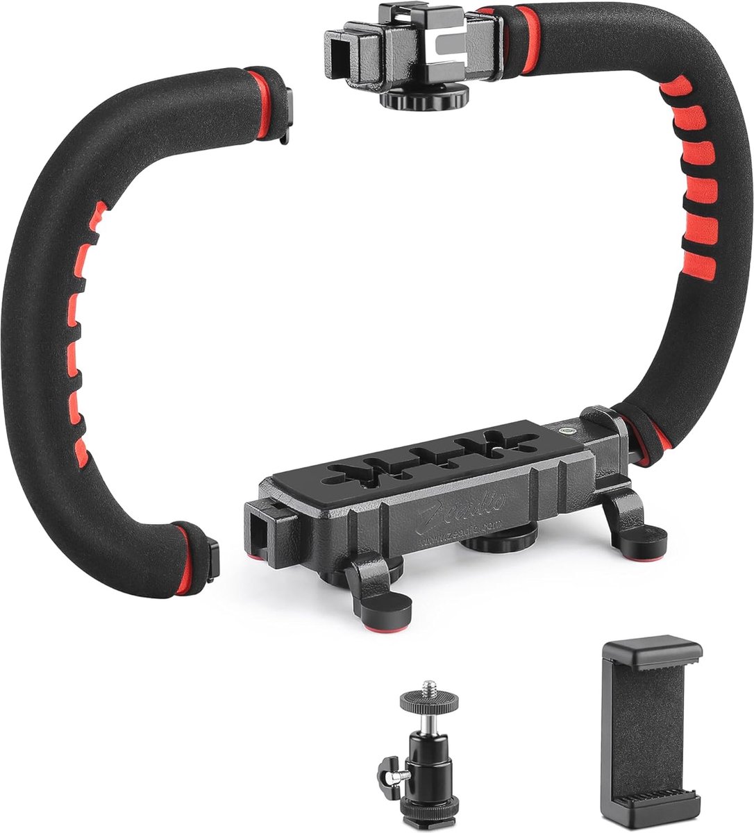 Camera Stabilizer Handheld Video Rig voor Smartphones en DSLR