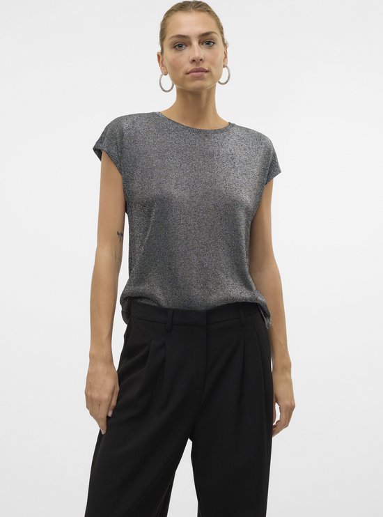 Vero Moda T-shirt Vmdemi Ss O-neck Top Jrs Noos 10308819 Black Dames