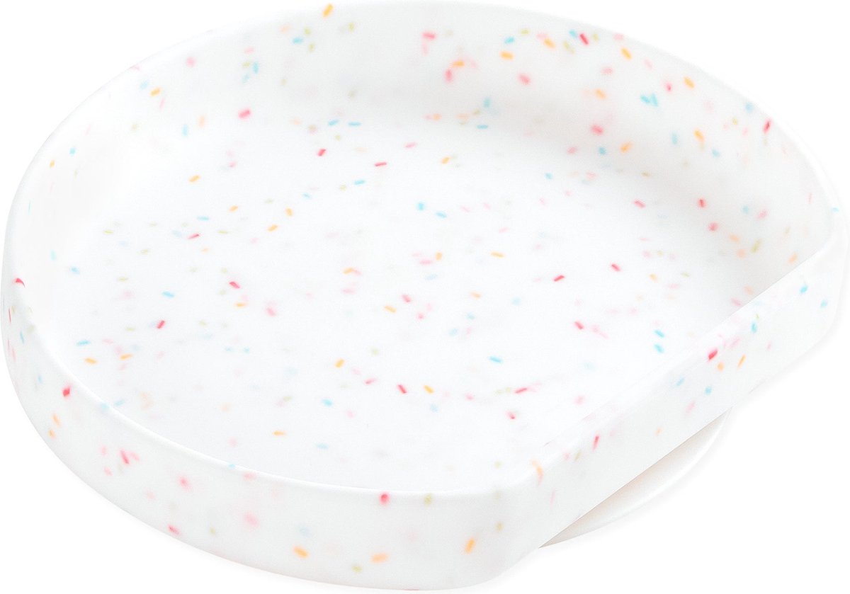 Goedkoopste Bumkins - Siliconen bord met zuignap - Vanille Sprinkle