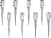 Bol.com Alberts 8x inrit grondhuls inrit grondhuls paalsteun 750x71x71mm aanbieding
