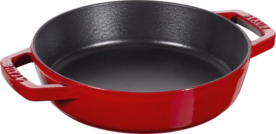 Vogue ronde gietijzeren inductie grillpan 26,7cm - M652 - De