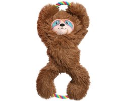 Kong Tuggz luiaard - Trek Knuffel voor Honden - 42 cm - Bruin