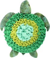 All For Paws Snuffelmat Schildpad Chillie - Hondenspeelgoed - 53x47x10 cm Groen Bruin