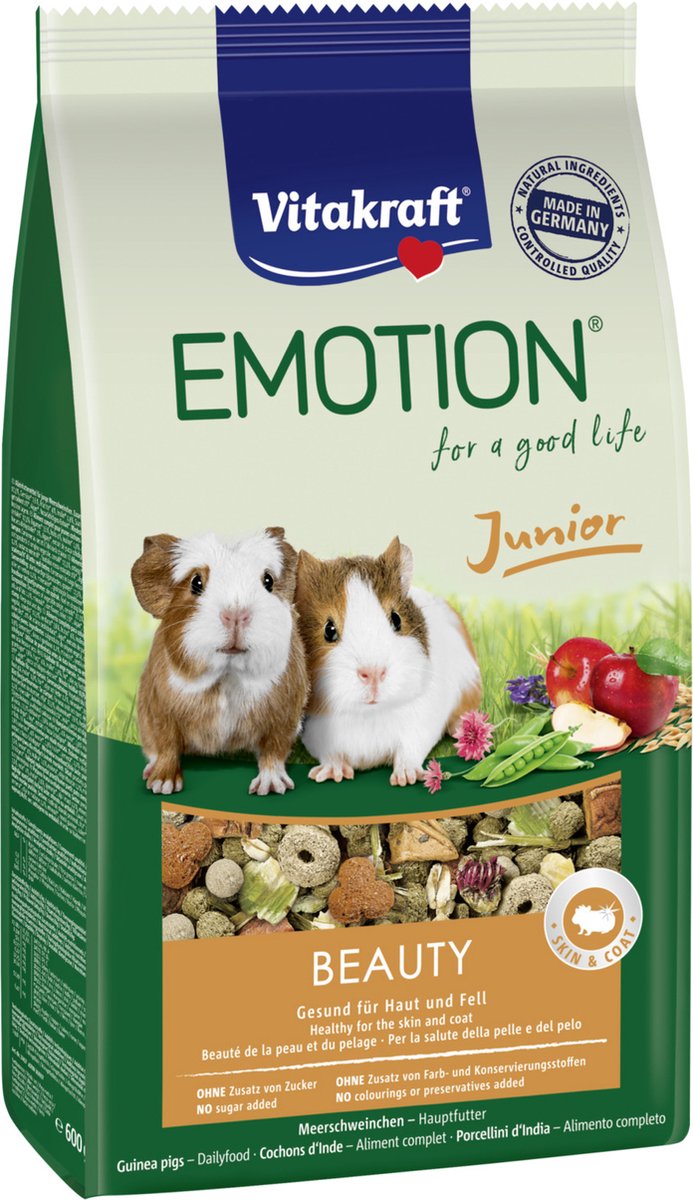 Vitakraft Emotion Beauty Selection Junior Cavia - Caviavoer - 600 g