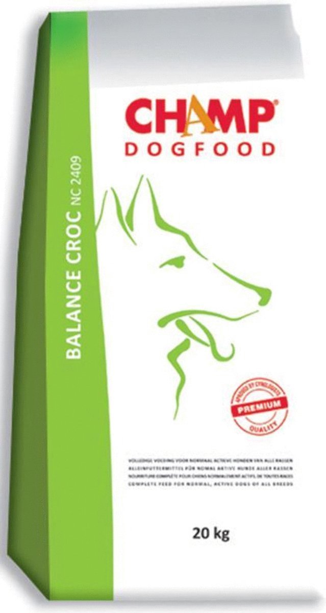 Champ Champ Premium Balance Croc - Hond - Droogvoer - 20 kg