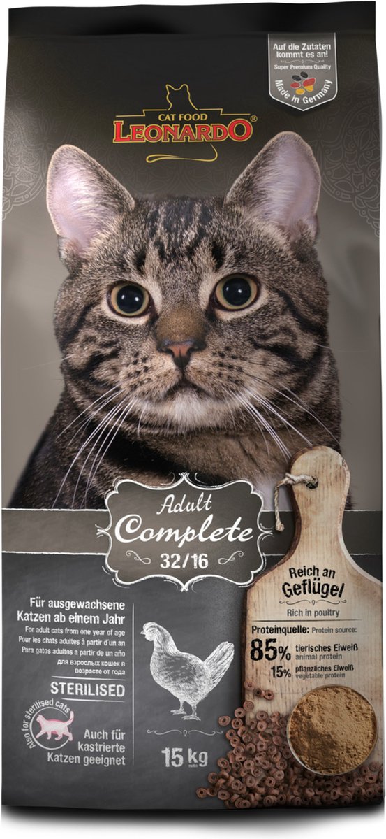 Leonardo Leonardo Adult Complete 32/16 - Kattenvoer - Gevogelte 15 kg