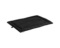 Maxxnobel Benchkussen Nubuck Lederlook/Teddy Zwart - Hondenbenchkussen - Medium