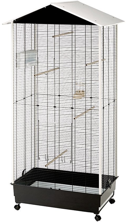 Ferplast Bird Cage Voliary Note - Blanc / Noir - 58 x 82 x 166 cm