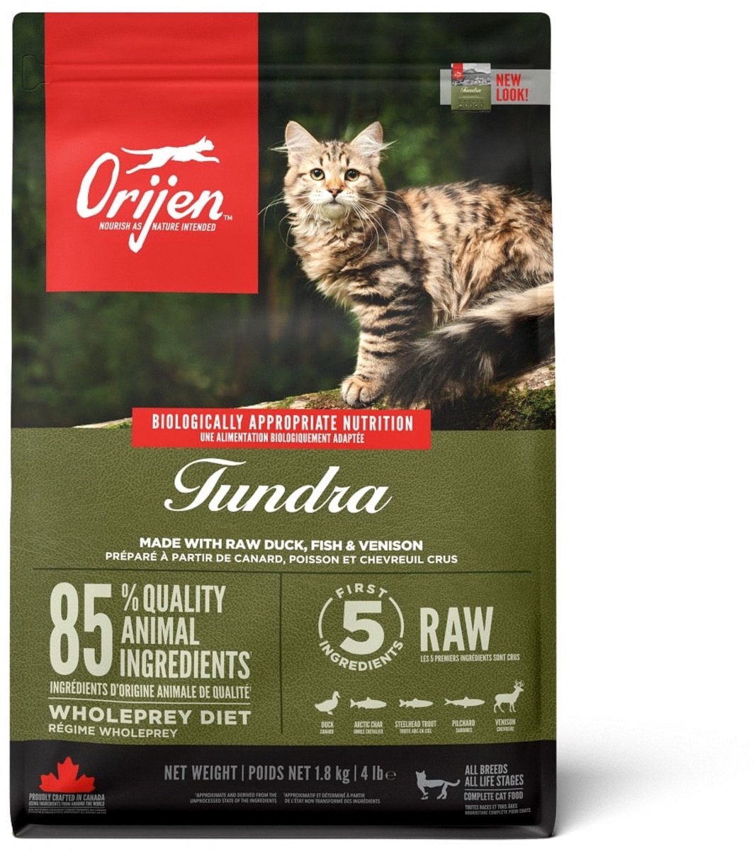 Orijen Whole Prey Tundra Cat Geit&Zwijn - Kattenvoer thumbnail 2