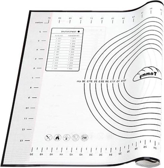 BrandNewCake Siliconen Bakmat 42x30cm - Duurzaam Bakplezier