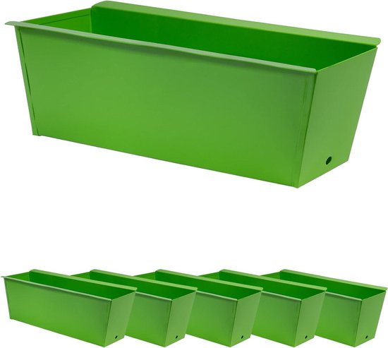 3er Set Blumentopf Groß 38x38 cm - Pflanzkübel Groß Rechteckig in Anth