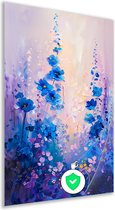 Bloemen muurdecoratie - Natuur muurdecoratie - Poster Bladeren - Wanddecoratie klassiek - Posters slaapkamer - Woonkamer accessoires poster 100x150 cm