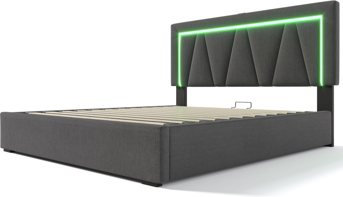 Sweiko Sweiko LED Gestoffeerd Bed - afbeelding 2