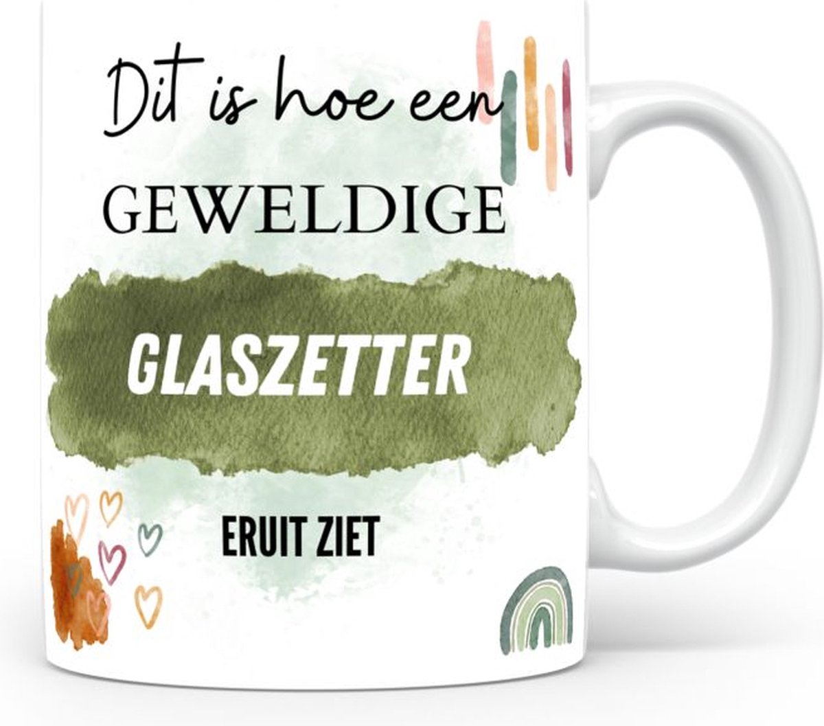 Mok bedrukken met beroep Glaszetter