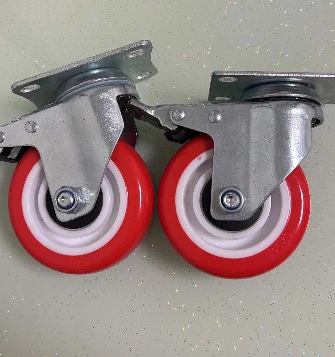 100 mm transportwielen - Zware wielen voor werkplaatswagen industrieel transport