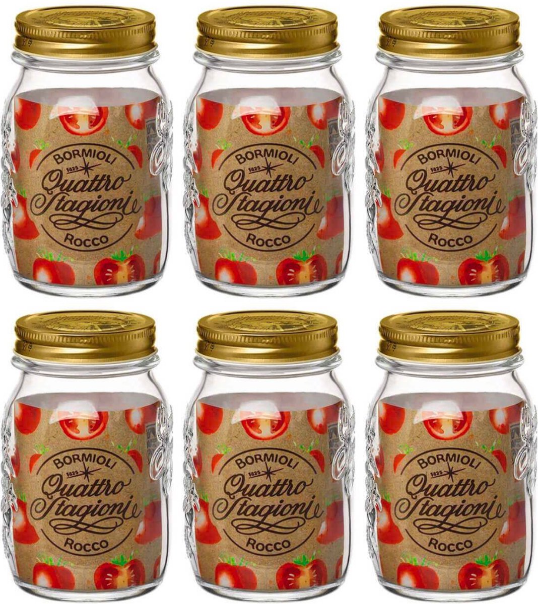 Bormioli Rocco Weckpot Quattro Stagioni ø 9 cm 500 ml 6 stuks