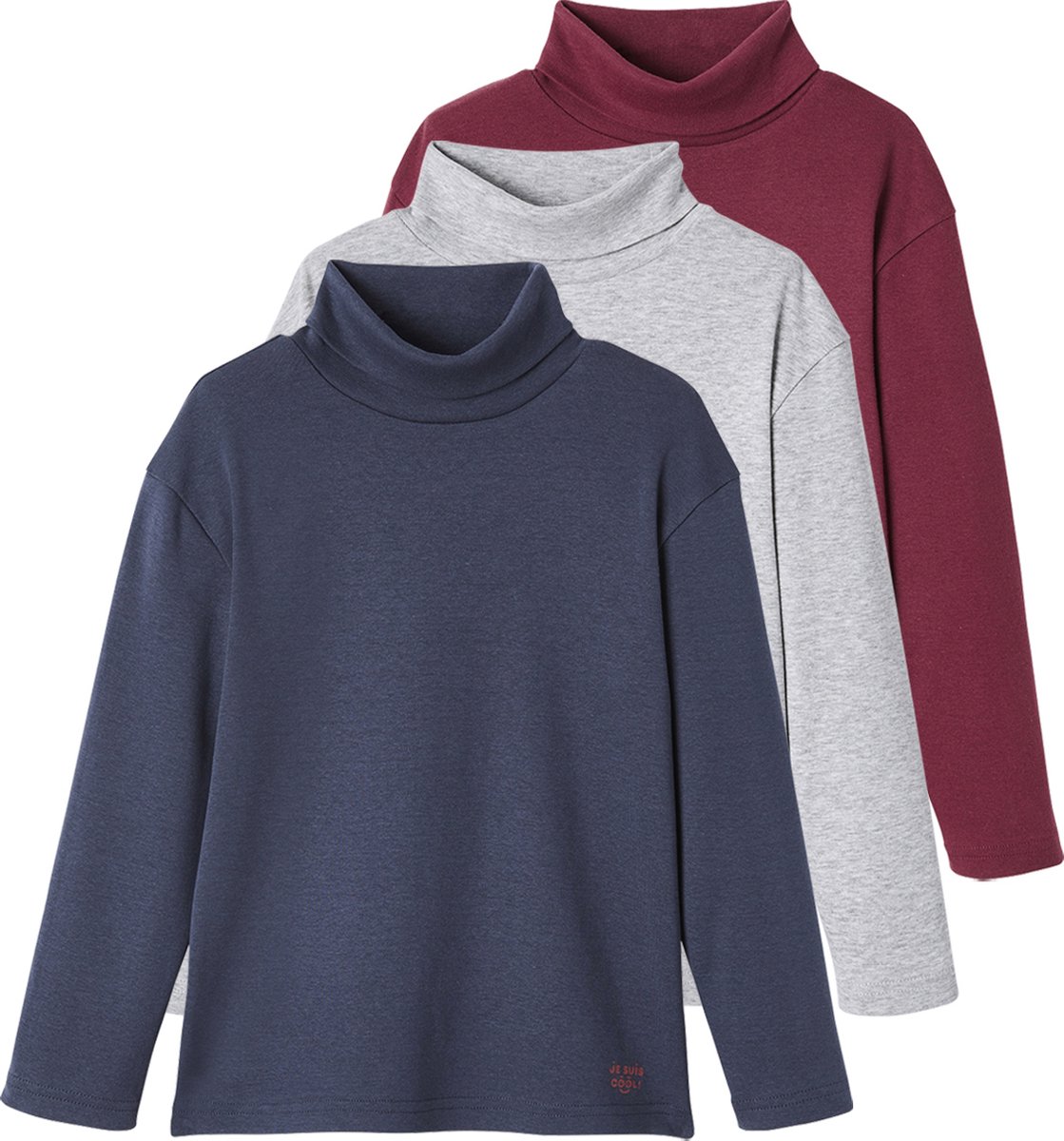 Vertbaudet Set van 3 ondershirts.