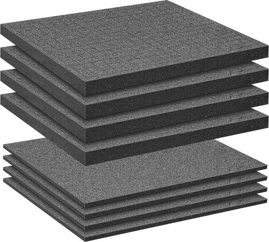 500 mm x 350 mm x 45 mm, rasterschuim, dobbelschuim