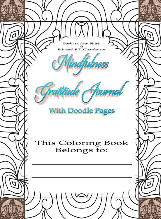 Mindfulness Gratitude Journal Coloring Book - cover