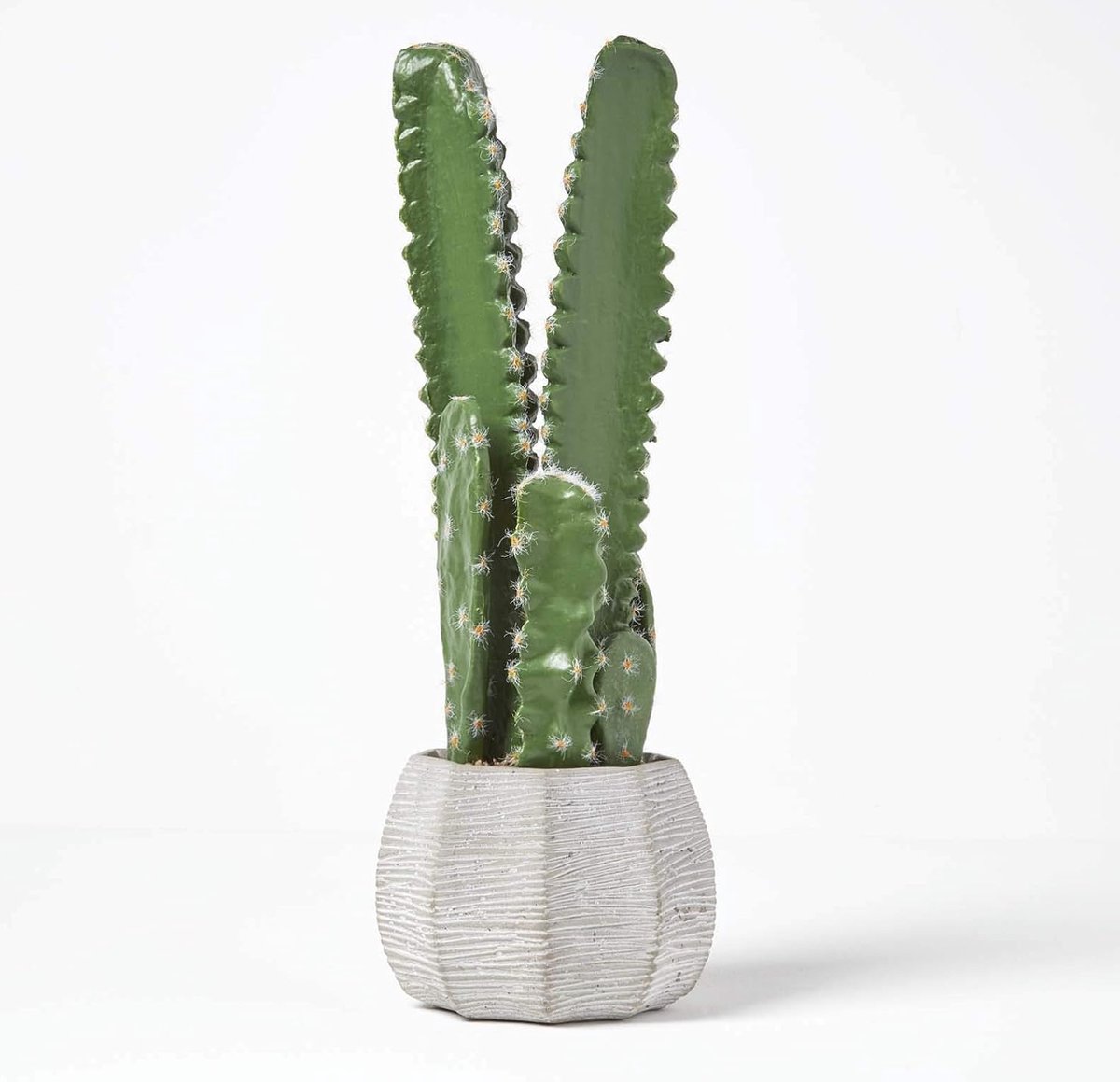 Homescapes Kunstcactus Echinopsis Peruviana in cementpot, 49 cm hoog Groen