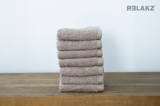 Foto: Relakz basics basic cotton 550 gsm guest towel 7 pack 