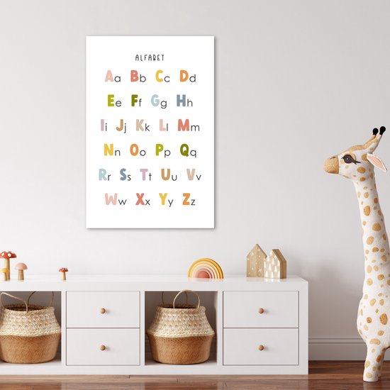 LIELIEYAO Alfabet poster & prints houten frame magnetische poster hanger, set van 40,6 x 61 cm educatieve posters canvas muurkunst voor thuis, school, klaslokaal, Abc kinderen speelkamer kinderkamer LIELIEYAO Alfabet poster & prints houten frame magnetische poster hanger, set van 40,6 x 61 cm educatieve posters canvas muurkunst voor thuis, school, klaslokaal, Abc kinderen speelkamer kinderkamer