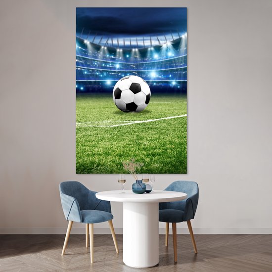 Poster 120x180 cm - Voetbal - Stadion - Bal - Jongens - Posters - Wanddecoratie tienerkamer - Kamer decoratie voor tieners - Tiener jeugdkamer accessoires