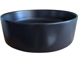 WOON-DISCOUNTER.NL - Venta 37 - Noir mat - Lavabo - - Céramique - Rond - 251068
