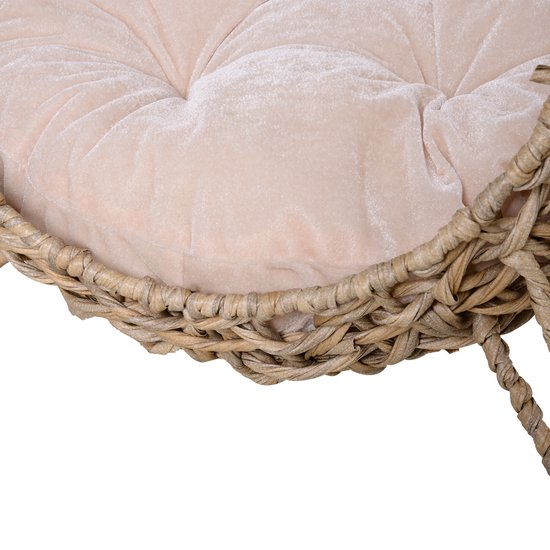 PawHut Kattenhuis met kussen kattenslaapplaats Kattengrot Verhoogde poten PVC rotan D30-245