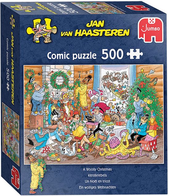 Jan van Haasteren - Kerstkriebels - 500 stukjes - Legpuzzels thema Kerstmis