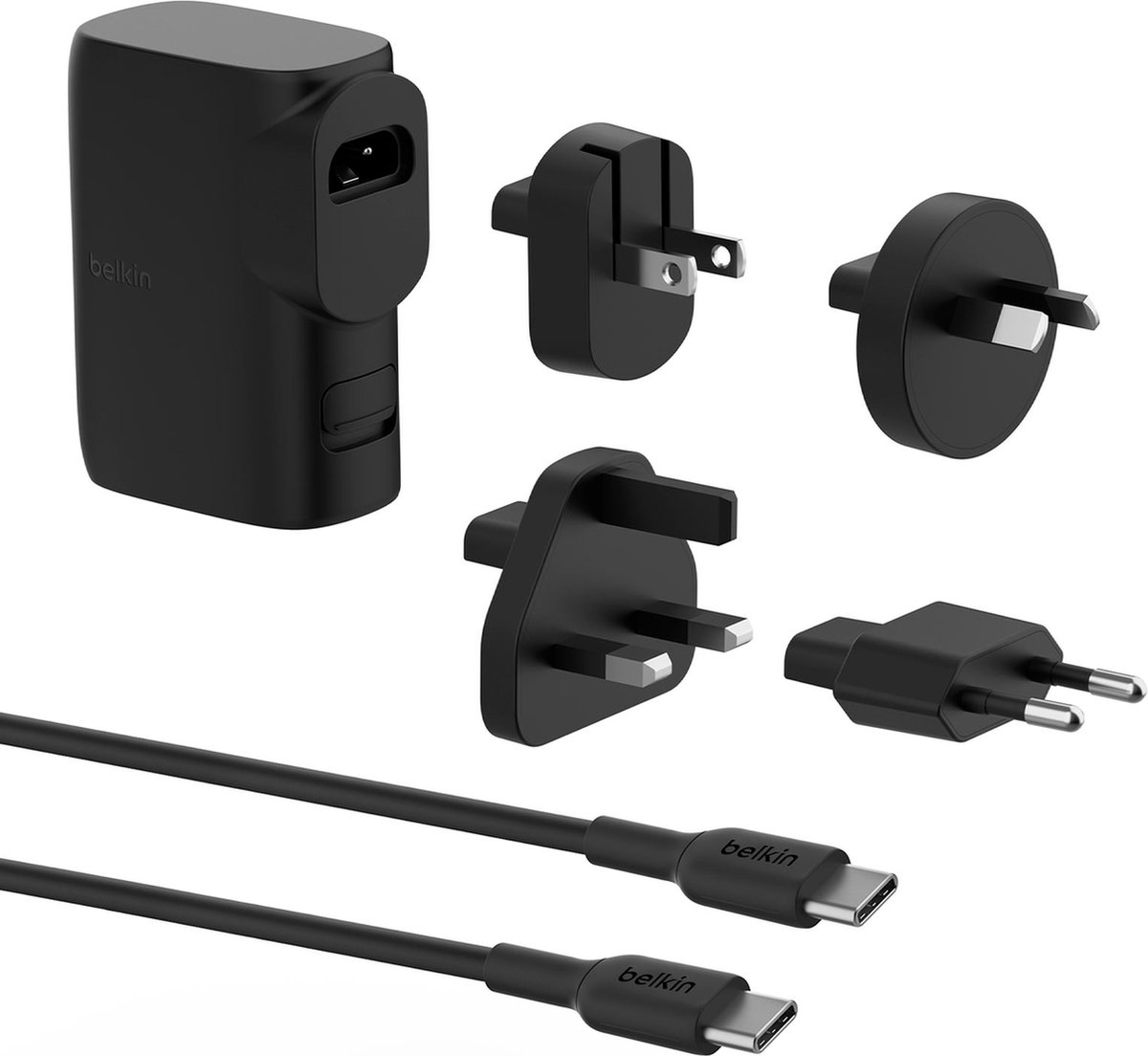 Belkin Netlader voor USB-C / USB Ingebouwde externe batterij 5000mAh Zwart
