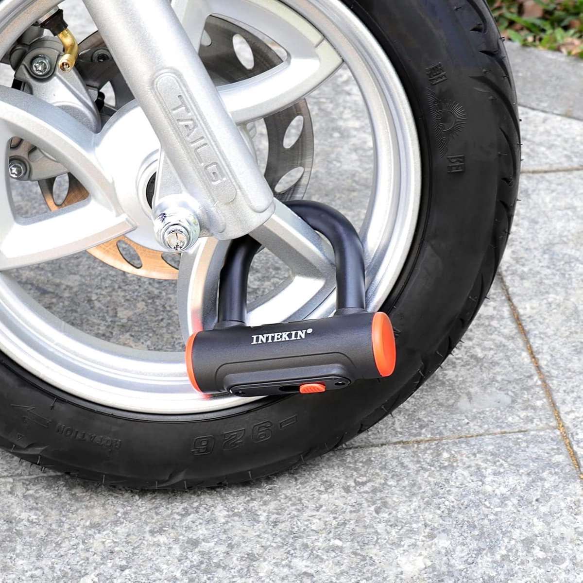 16 mm geharde stalen beugel mini-beugelslot - remschijfslot fietsslot U-slot voor e-bike - scooter e-scooter met 3 sleutels. – foto 4