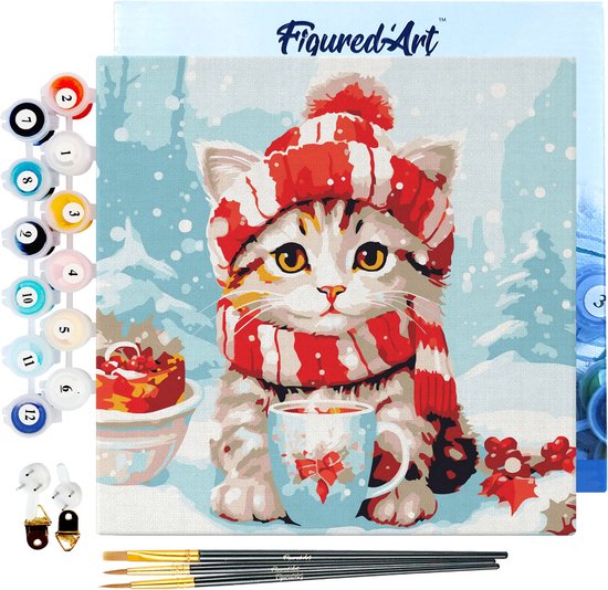 Kit de Peinture par Numéros pour Adultes - chat noir Adultes - Kit de Bricolage créatif - Kit de Kit de Peinture par Numéros pour Adultes - chat noir Adultes - Kit de Bricolage créatif - Kit de