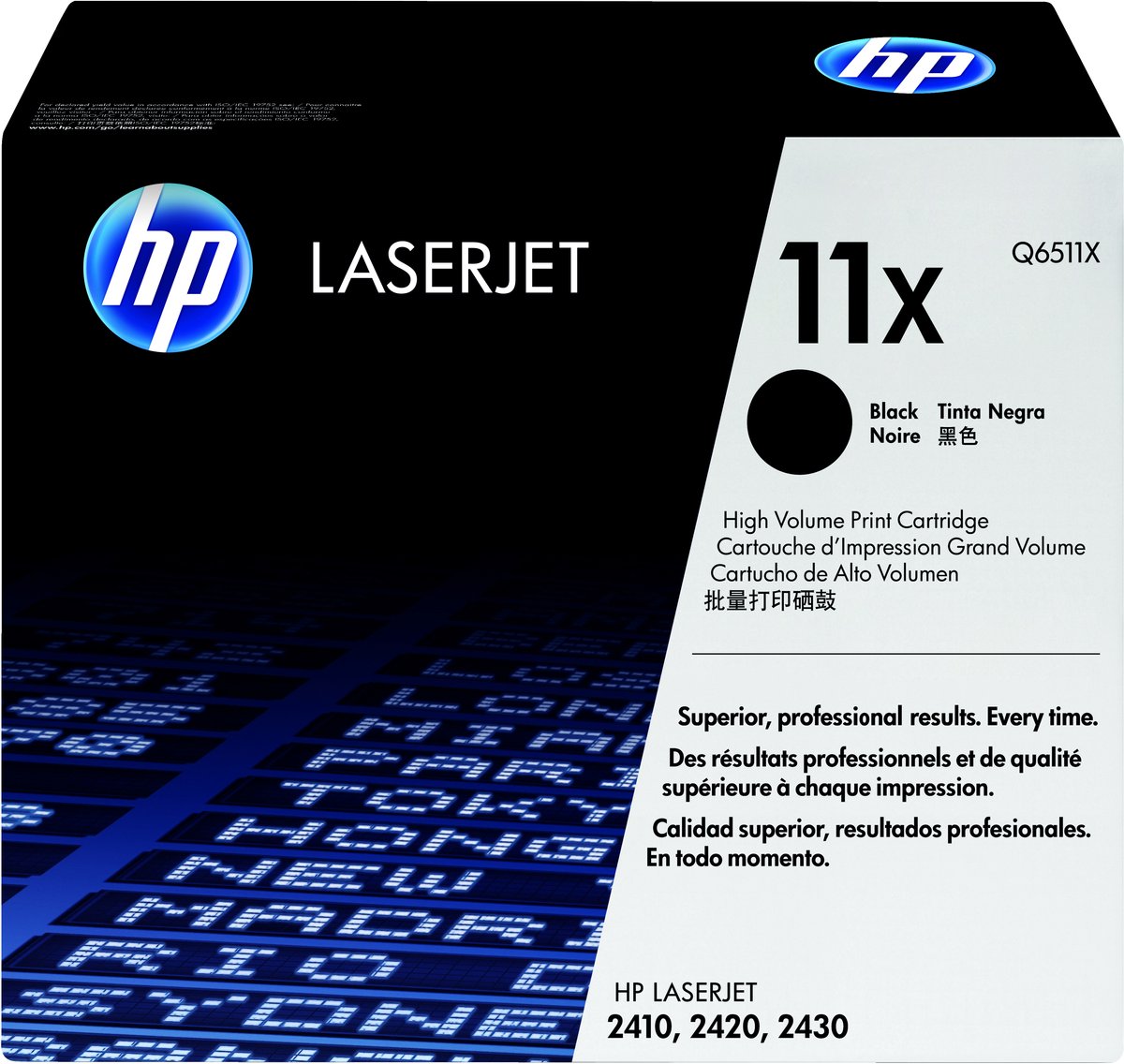 HP 11X - Tonercartridge / Zwart