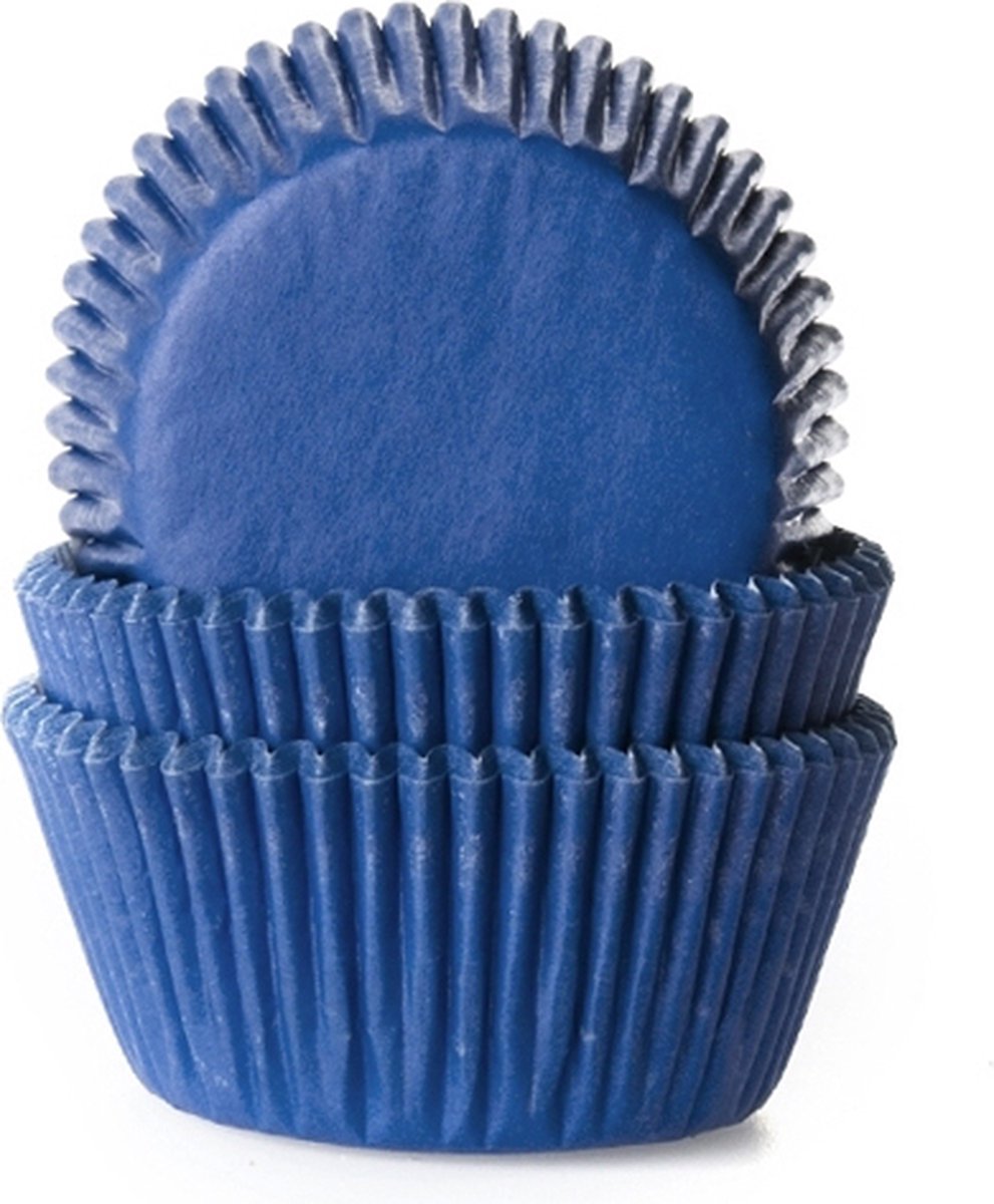 Cupcake Cups Donker Blauw 50x33mm. 50st.