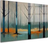 Impressionisme muurdecoratie - Moderne kunst schilderij - Schilderijen glas Woonkamer - Muurdecoratie klassiek - Plexiglas schilderij - Decoratie woonkamer acrylglas 60x40 cm