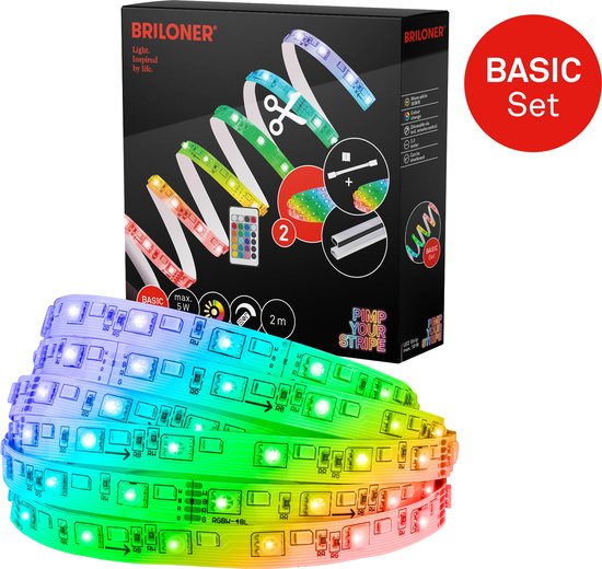 Pimp Your Strip kit de démarrage Bande LED 2m, RGB+W, télécommande