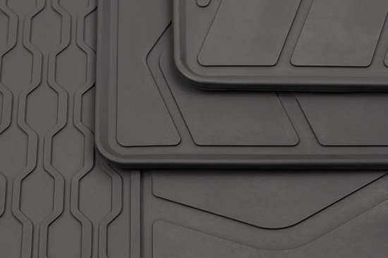 Tapis de voiture en caoutchouc Citroen C3 - Année de construction : 2013 - 12/2016 - Ajustement d'origine - 4 pièces