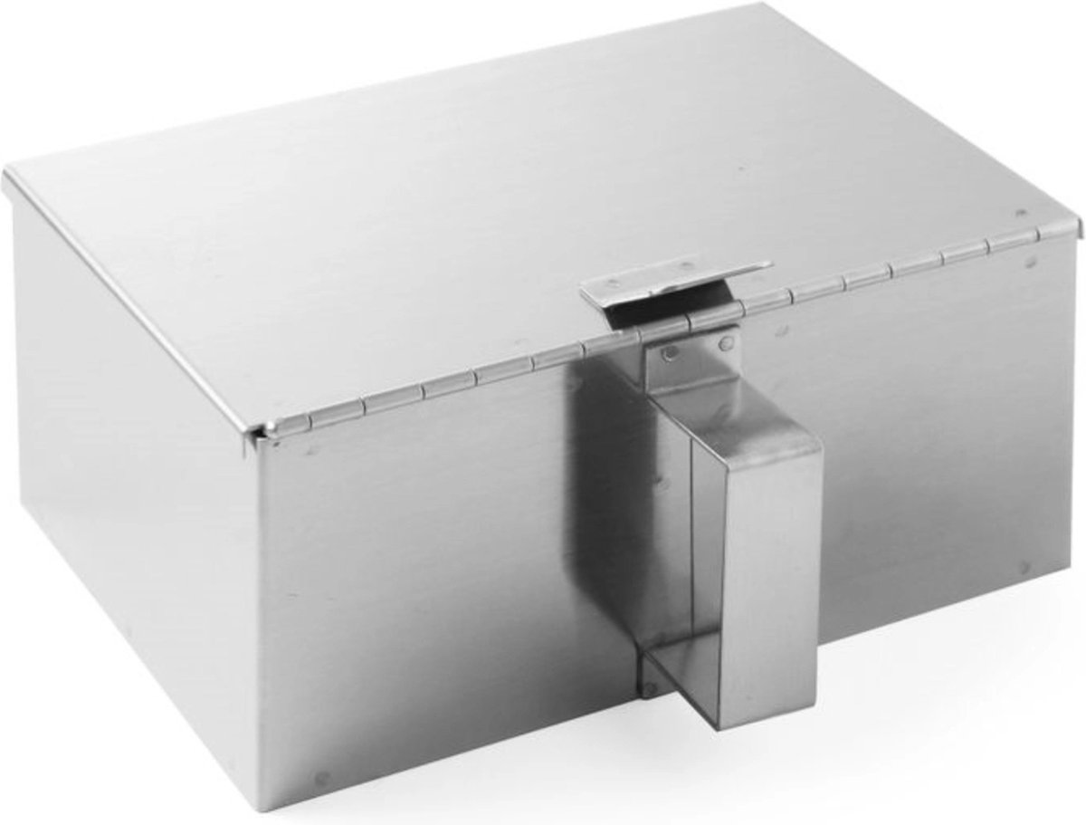 Goedkoopste Hendi Asverzamelaar - brandveilig - zelfdovend - met scharnierend deksel - 202x170x91 mm