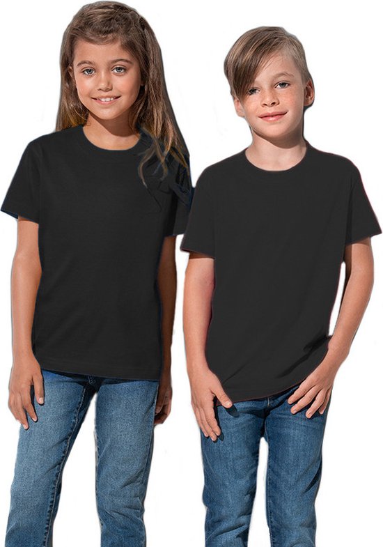 Stedman Kinder T-shirts in Zwart