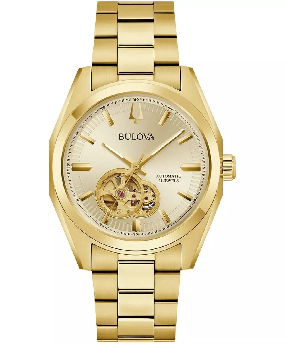 Bulova Surveyor 97A182 Horloge - Staal - Goudkleurig - Ø 39 mm