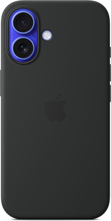 Apple Case Convient pour iPhone 16 Case Siliconen - Apple Silicone Backcover MagSafe - noir