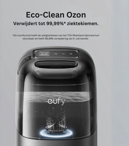 eufy Clean S1 Pro Robotstofzuiger All-in-One Station met dweilfunctie - Robot Vacuum - 8.000 Pa Zuigkracht, Slimme Obstakelvermijding, Multi-Level Mapping, Automatische dweilterugtrekking, Perfect voor dierenharen