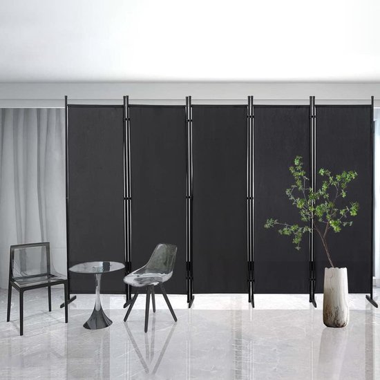 roomdivider Bamboe op zwart onderstel | Verhuurbedrijf Zuid-Holland