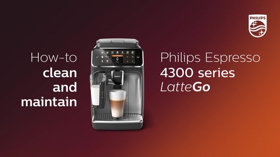 Philips 4300 Serie Ep4346/70 Kaffeevollautomat 8 Kaffeespezialitäten Philips LatteGo 4300 serie EP4346/70 - Espressomachine - Zwart/Grijs | bol